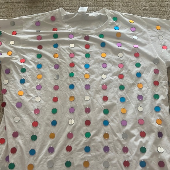 QUEEN OF SPARKLES Tops - Queen of Sparkles mirror ball tee